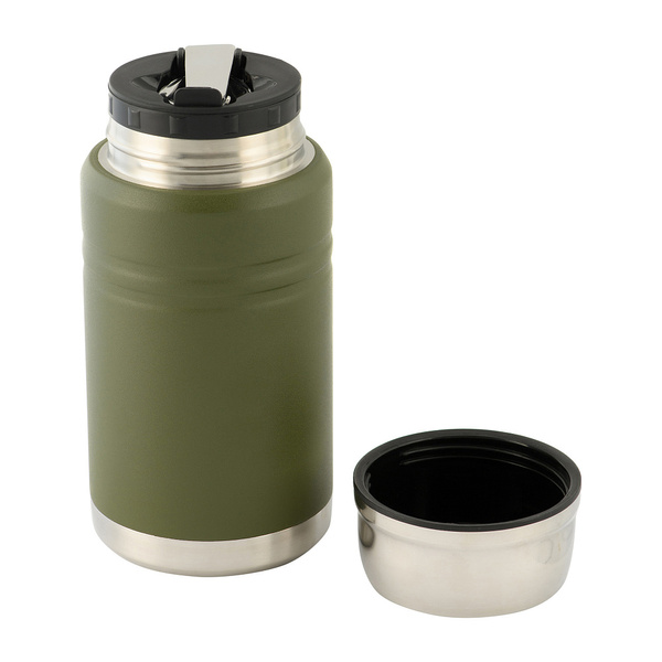 Termos Na Jedzenie Z Składaną Łyżką Ze Stali Nierdzewnej 750 ml M-Tac Olive (60056001)
