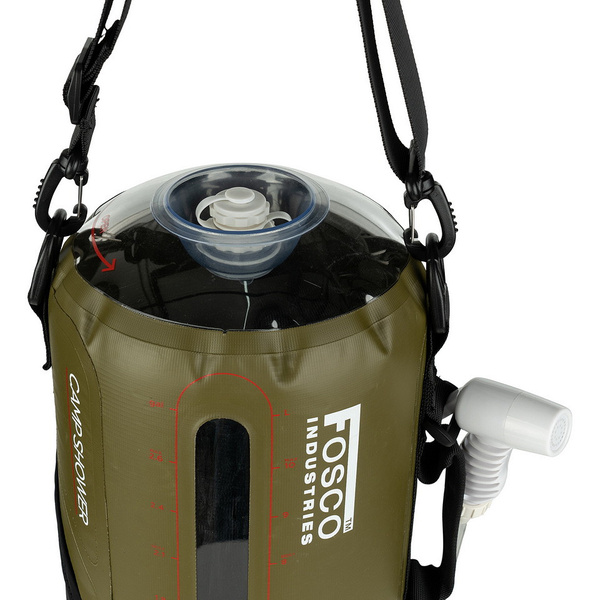 Prysznic Outdoor Camp Shower 12L Z Pompką Fosco Industries Olive (319451)