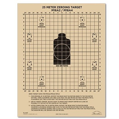 Tarcza Do Zerowania 25 Meter Zeroing Target Rite in the Rain - 100 szt. 