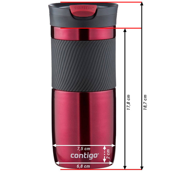 Kubek Termiczny Byron 470 ml Contigo Gunmetal (2095560)