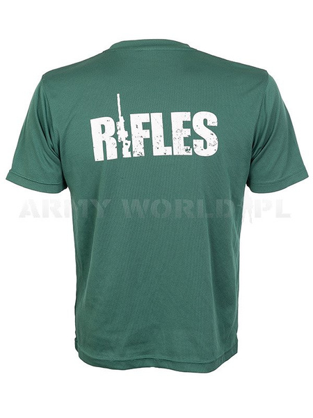 T-shirt Termoaktywny Coolmax Z Naklejką Rifles Zielony Oryginał Demobil DB