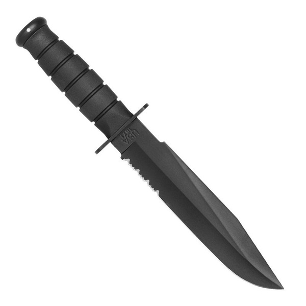 Nóż Fighter Black + Pochwa Ka-Bar 