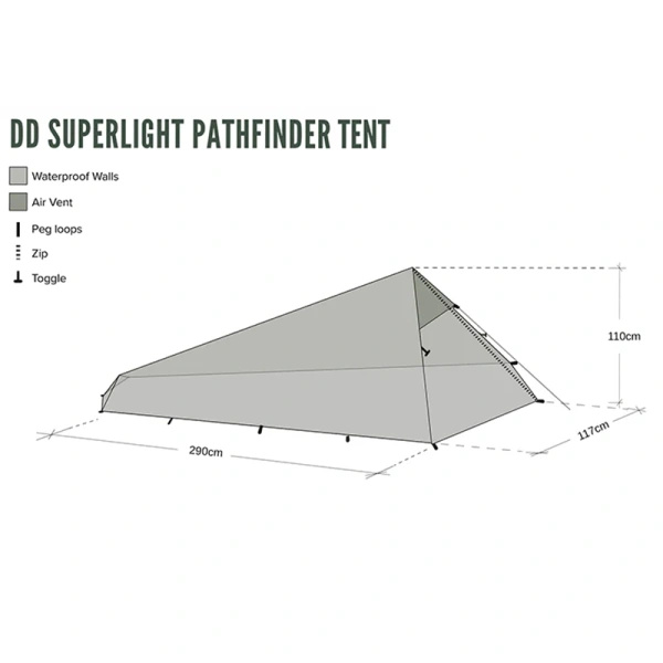Namiot SuperLight Pathfinder Tent DD Hammocks Olive Green