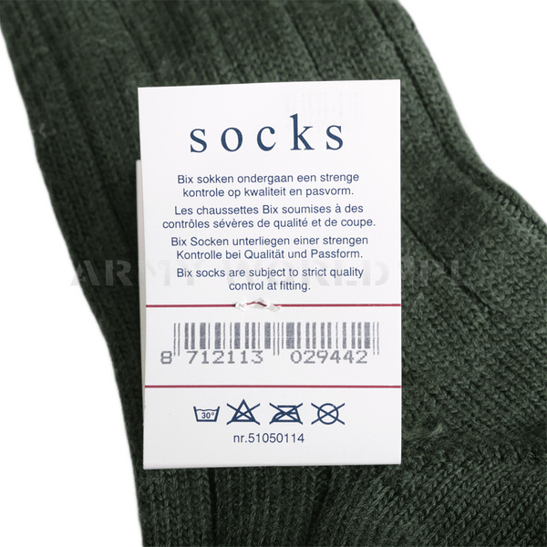 Woolen Dutch Military Socks BIX Olive Original New