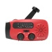 Radio Awaryjne Solarne z Powerbankiem Czerwone (JB-04)