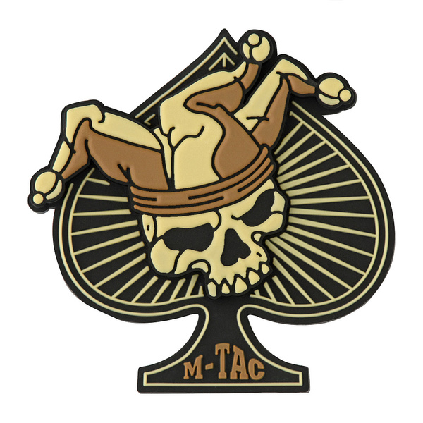 Naszywka Ace of Spades 3D PVC M-Tac Black /Coyote (51108205)