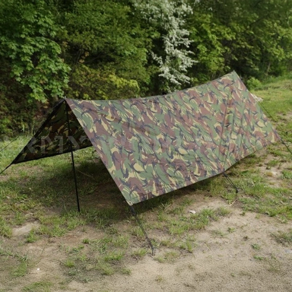 Tarp Wojskowy Dutraco Nyco 245 x 220 cm DPM Woodland Oryginał Demobil DB