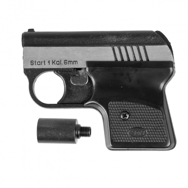 Pistolet Hukowy Alarmowy START 1 kal. 6 mm Srebrny 