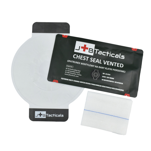 Opatrunek Wentylowy Na Rany Klatki Piersiowej Chest Seal Vented AZ-CS14 JB Tacticals 
