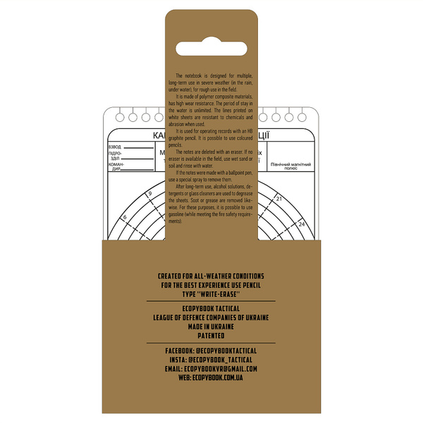 Karta Strzelca Ecopybook Tactical Card Firing Position NATO M-Tac 5 szt. (10273016)