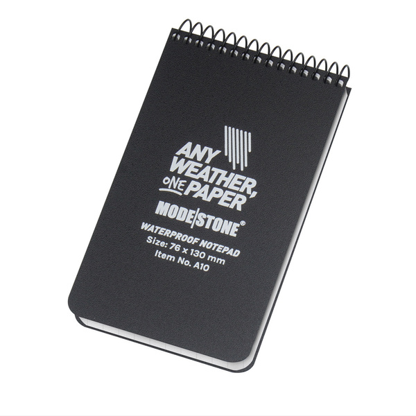 Notes Wodoodporny 76 x 130 mm Modestone AnyWeather Czarny (A10)
