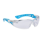 Safety Glasses Bolle Safety Rush+ Small Clear Blue Temple Arms (RUSHPSPSI)