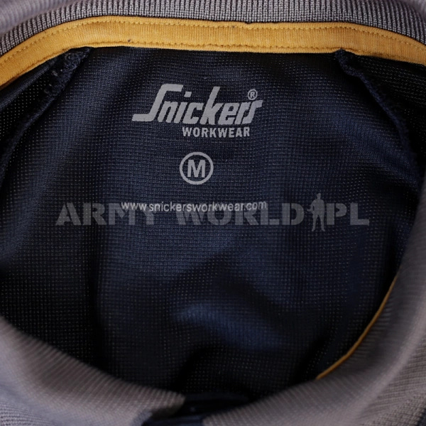  Koszulka Polo Wojskowa SNICKERS z Krótkim Rękawem 2724 Granatowa Oryginał Demobil BDB