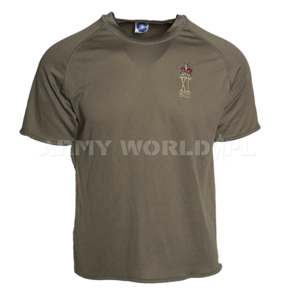 T-shirt Termoaktywny Coolmax Z Naszywką Eod Khaki Oryginał Demobil BDB