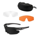 Okulary Taktyczne SwissEye NIGHTHAWK PRO Czarne + 3 Szybki