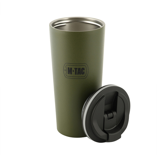 Kubek Termiczny Z Zaworem 450 ml M-Tac Olive (60053001)