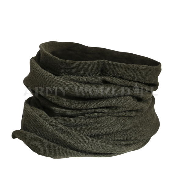 Komin Wełniany Brytyjski HEADOVER Olive Oryginał Demobil DB