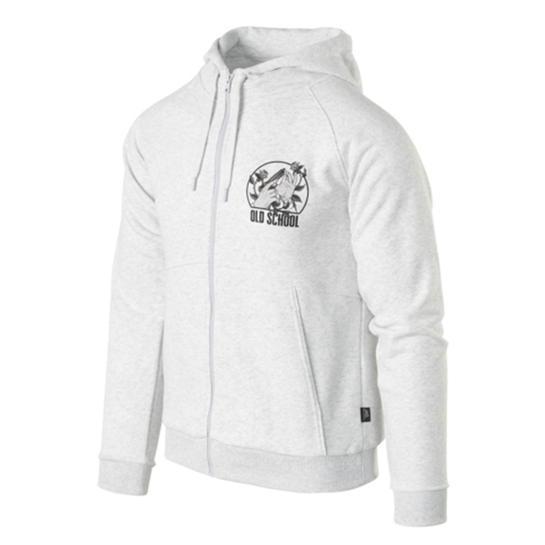 Bluza Z Kapturem Old School Hoodie Helikon-Tex Light Grey Melange (BL-ODS-CB-2G)