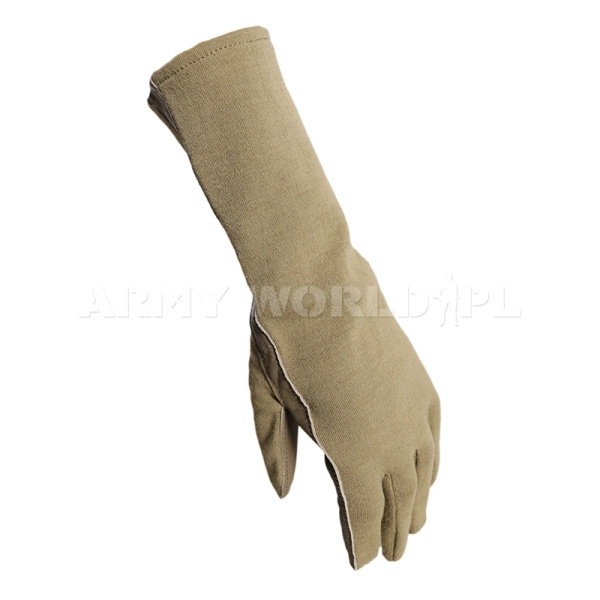 Rękawice Wojskowe Holenderskie Pilota Nomex Coyote Demobil BDB