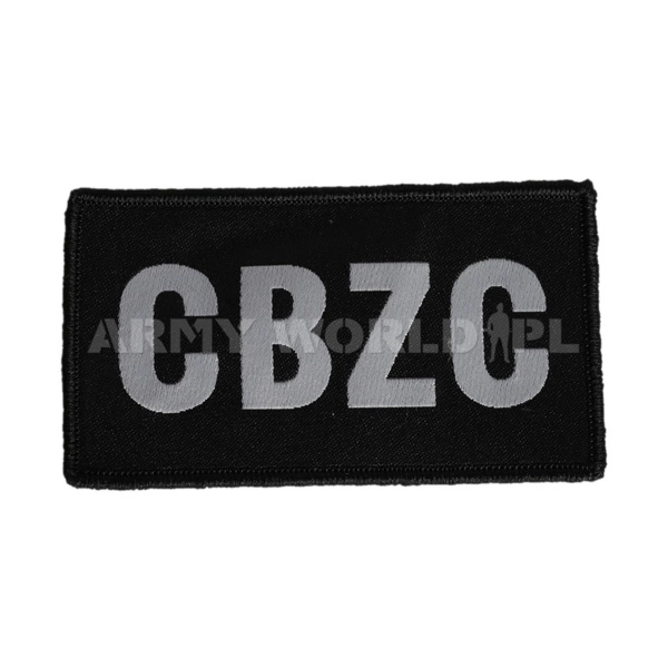 Emblemat CBZC 9 x 5 cm Czarny