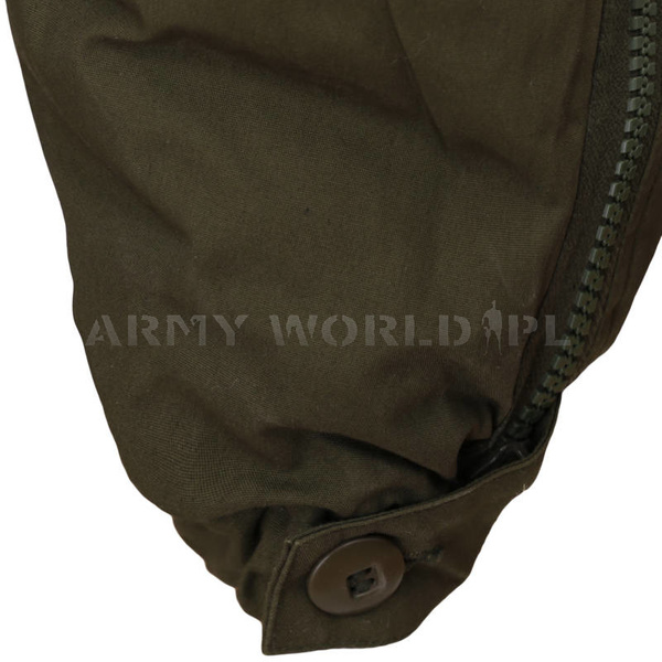 Spodnie Szwedzkie Ocieplane Suwaki Na Nogawkach Olive Oryginał Demobil BDB