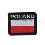 Emblemat Flaga Polski POLAND Biało Czerwony 52 x 42 mm