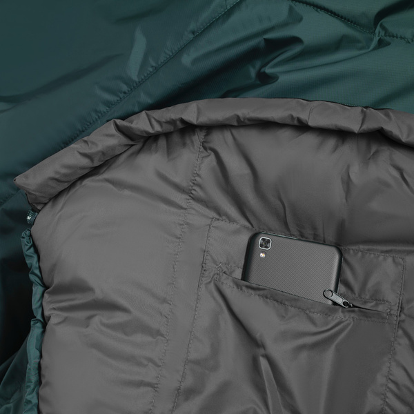 Śpiwór Typy Mumia Alpinus Fiber Pro 800 Zielony