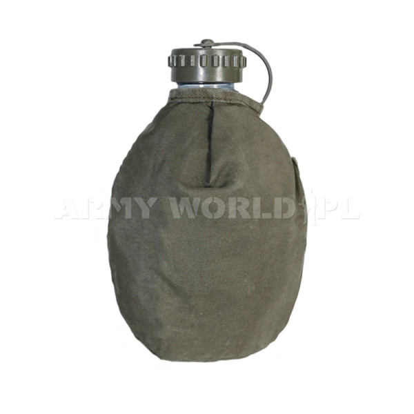 Manierka Przezroczysta + Pokrowiec Austriacki Olive Oryginał Demobil DB