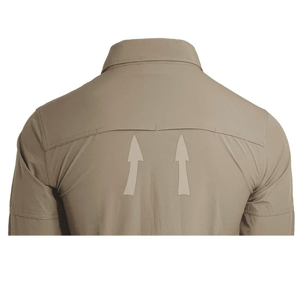 Koszula Taktyczna Texar Długi Rękaw Khaki (30-TACS-SH-KH)