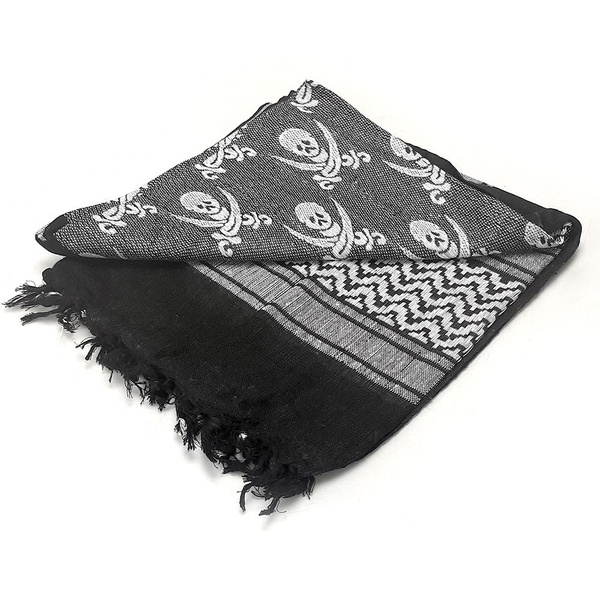 Shemagh 100% Cotton Condor Pirate Black / White (201-P005)