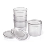 Zestaw 4 Kubków Tumbler / Snap Lid Short 250 ml Light My Fire Transparent (2479502915)