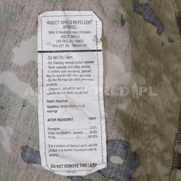 Bluza Wojskowa Insect Shield Repellent Apparel Multicam Oryginał Demobil BDB