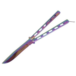 Nóż Motylek N420 Z Klipsem Kandar Rainbow 