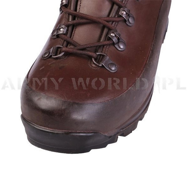 British Army Leather Boots ITURRI Cold Wet Weather Brown Genuine Military Surplus Used Good Condition