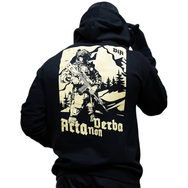Bluza Hoodie Acta Non Verba Brothers In Arms Black