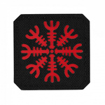 Naszywka Hełm Grozy Cięta Laser Cut M-Tac Black/Red (51220233)