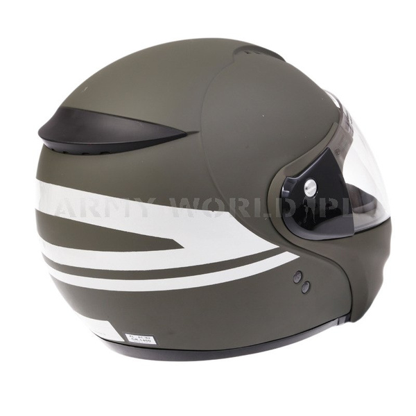 Italian Motorcycle Helmet Model III Olive Original Used II Quality