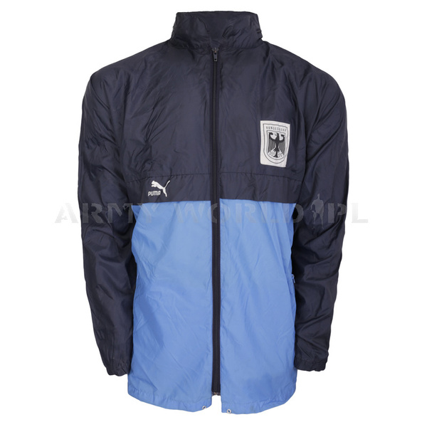 Bundeswehr Military Windbreaker Jacket Navy Blue Original Surplus Very Good Condition