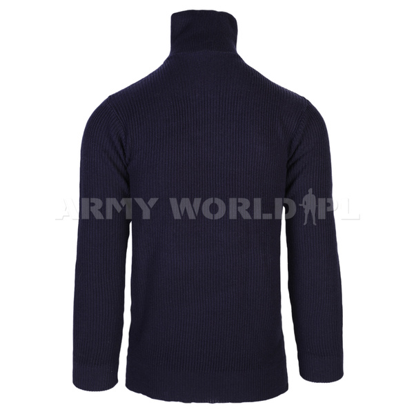 Men's Turtleneck With Zipper Life Line  Navy Blue Original Surplus New