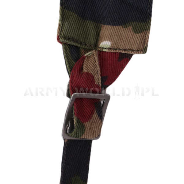 Spodnie Wojskowe Szwajcarskie Z Szelkami M70 Alpentarn Oryginał Demobil BDB