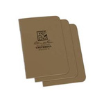 All-Weather Notebook Rite in the Rain 3 1/4 / 4 5/8" / 3 Pieces / Tan New