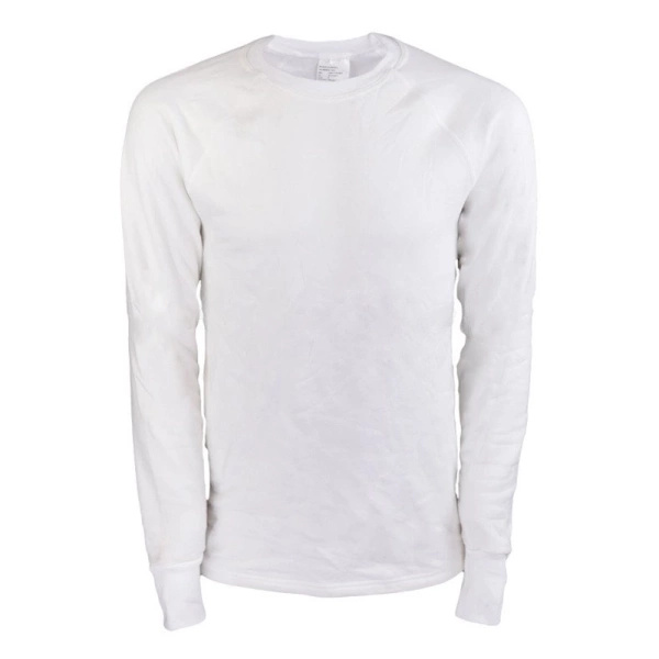 Podkoszulek Trudnopalny Wojskowy Holenderski KPU Biały Oryginalny Nowy