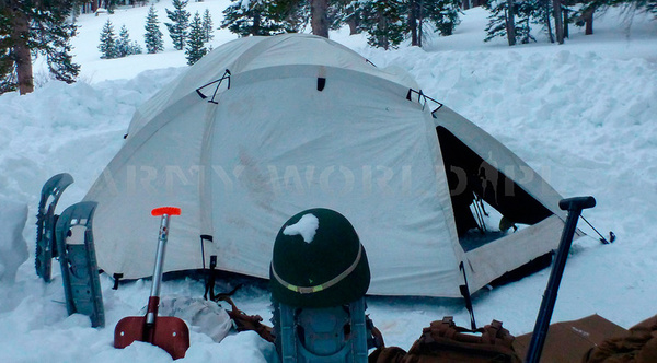 Namiot 4 Osobowy US Army ECWT Extreme Cold Weather Tent Eureka Woodland / Biały Oryginał Demobil BDB