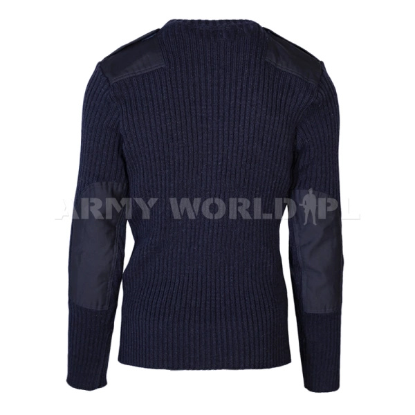 Sweter Wojskowy Brytyjski Jersey Granatowy Oryginał Demobil BDB
