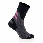 Skarpety Damskie Trekking Merino Brubeck Jasnoszaro / Pomarańczowe (SC5003W )