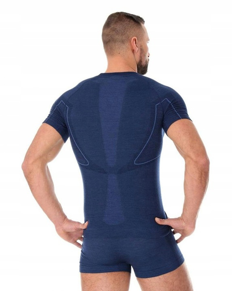 Men's Thermoactive T-shirt ACTIVE WOOL Brubeck Navy Blue