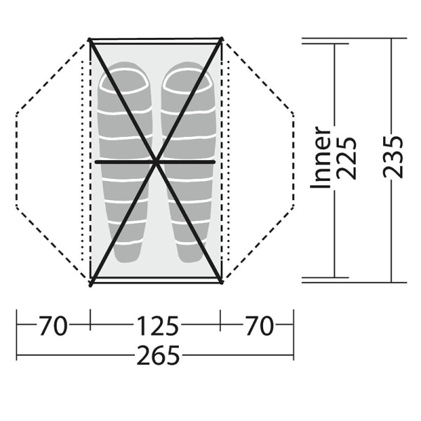Namiot Dwuosobowy Lodge 2 Exp Robens Green (130411)