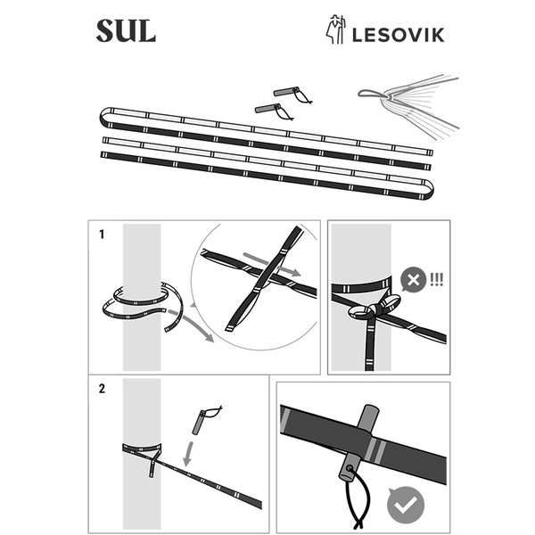 Hamak Ultralight SUL Lesovik 25 Iucent Forest Green