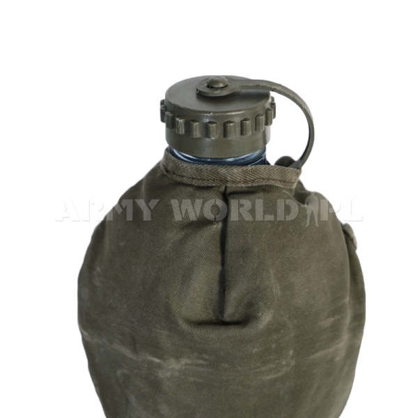 Manierka Przezroczysta + Pokrowiec Austriacki Olive Oryginał Demobil DB