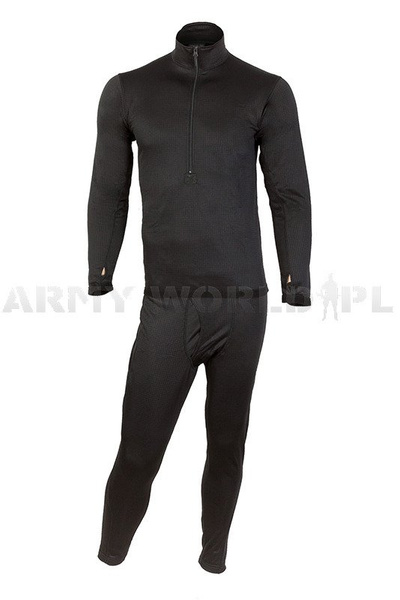 Thermoactive Underwear Level 2 III Gen. Mil-tec Black - Set - Shirt + Drawers (11222002)